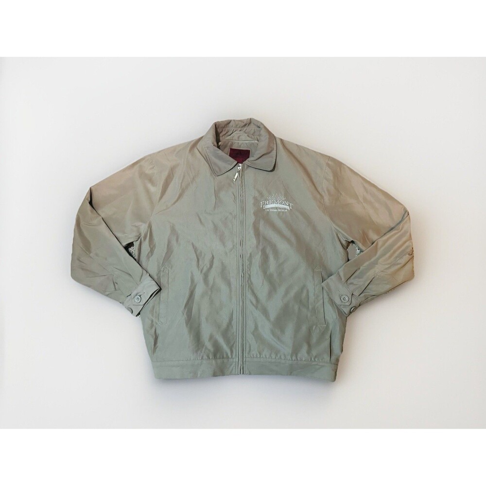 VTG Freemont Hotel & Casino Work Jacket Las Vegas‎ Nevada Full Zip Gray Men's XL